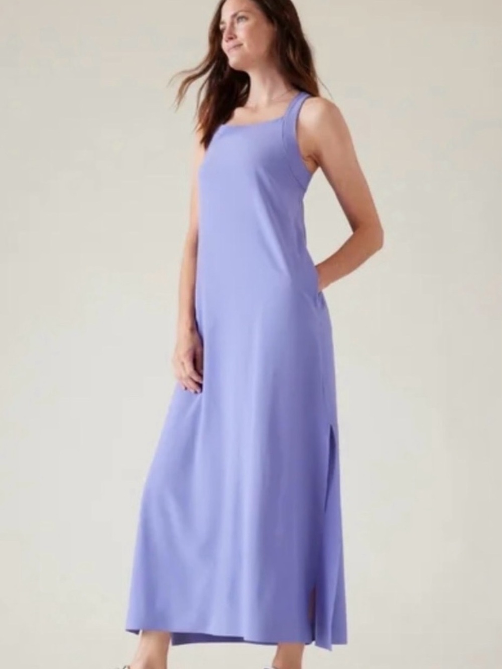 NWOT Athleta Large Arrival Maxi Dress WITH POCKETS!